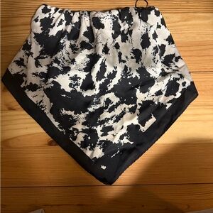 Black & White Abstract Print Bandana Scarf
